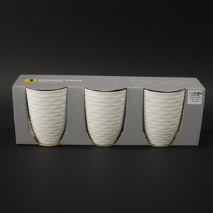 HCH10986 - Boucle White Mugs - Set of 3