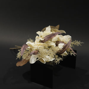 HFL10853 - Cream Hydrangea/Leafy Bq