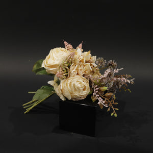 HFL11148 - Blush/Cream Rose/Mum Bq