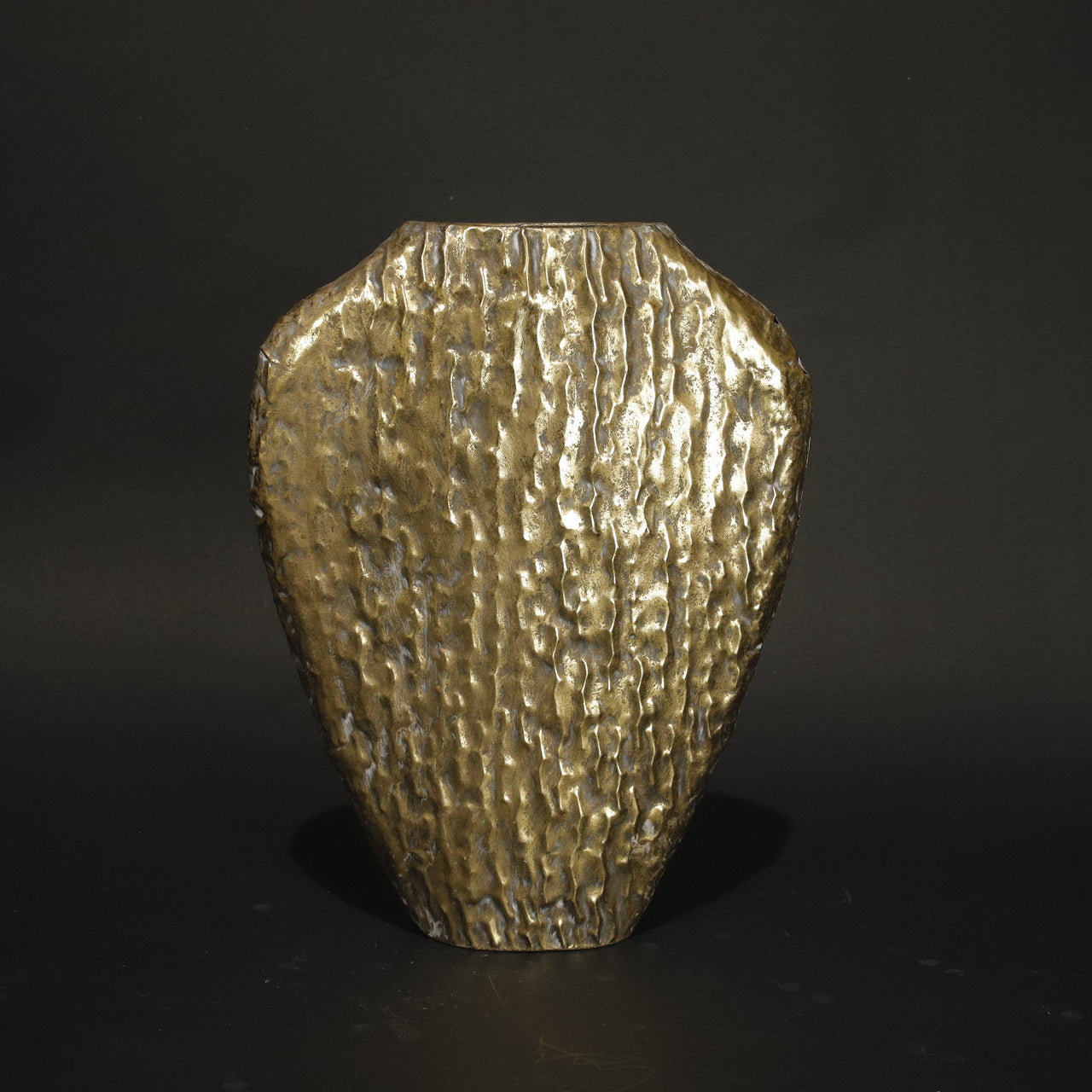 HHD10691 - L Gold Oval Vase