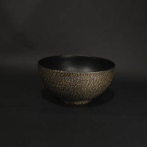 HHD11052 - Black/Gold Wide Flower Pot - M