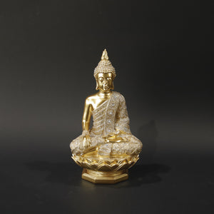 HHD11094 - S Praying Gold Buddha on Stand