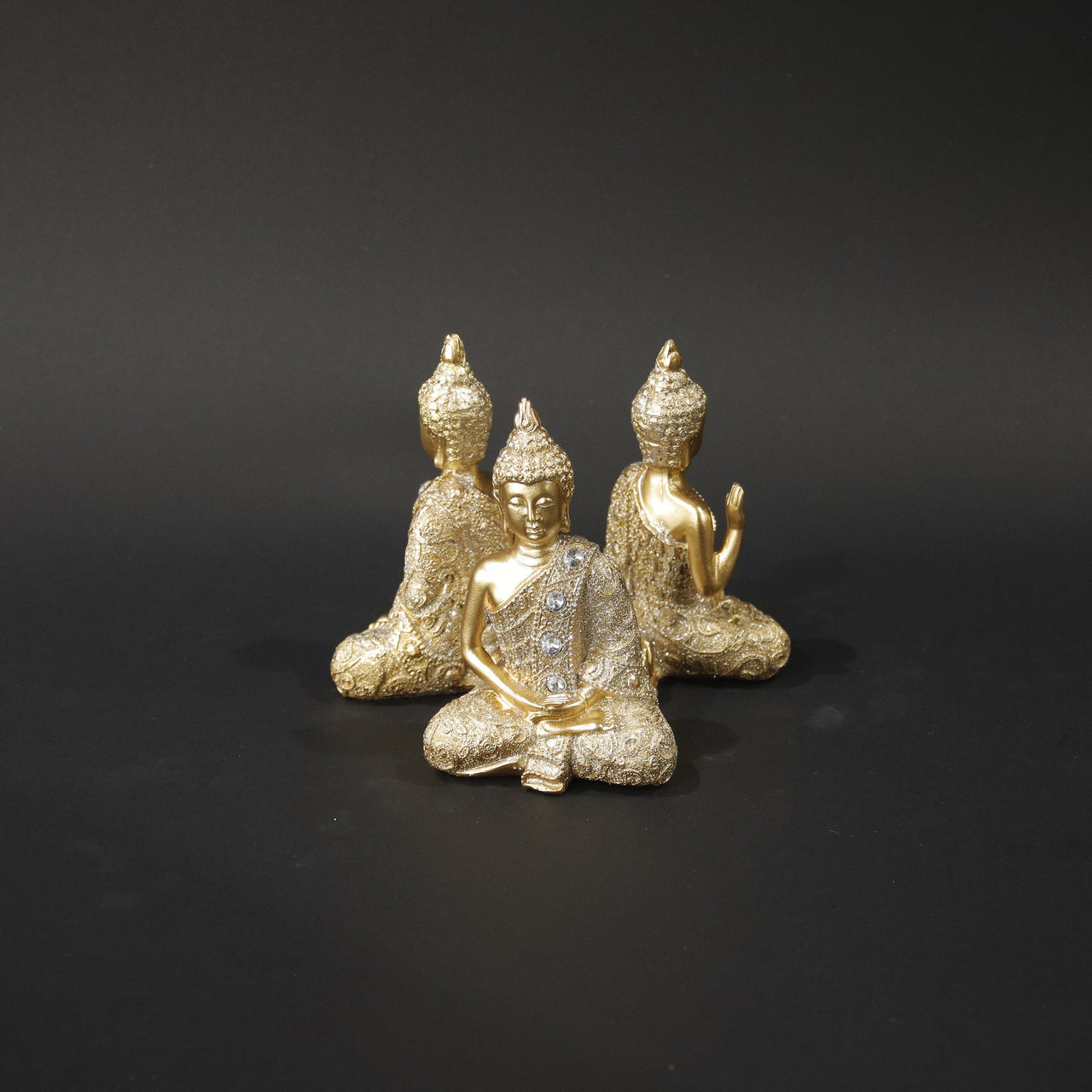 HHD11096 - Three Gold Buddhas Bowl