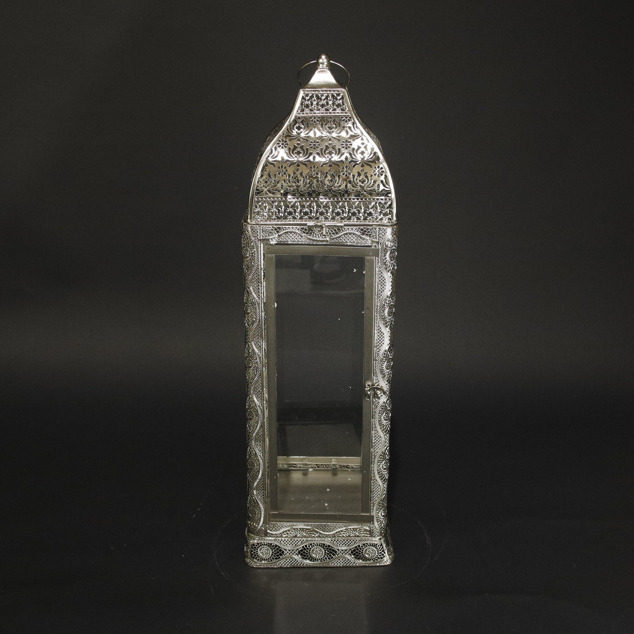 HHD11117 - L Silver Square Lantern