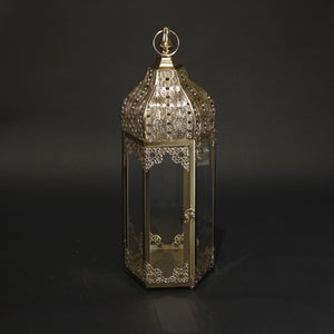 HHD11121 - L Gold Antique Temple Lantern