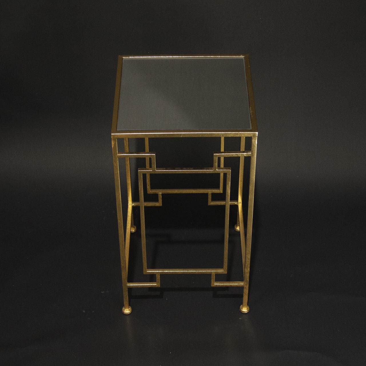 HHD11137 - L Gold Tall Side Table