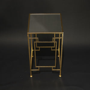 HHD11137 - L Gold Tall Side Table