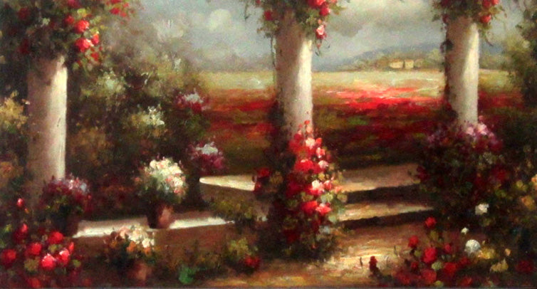 FL3416055 - 18"x34" Original Oil Painting