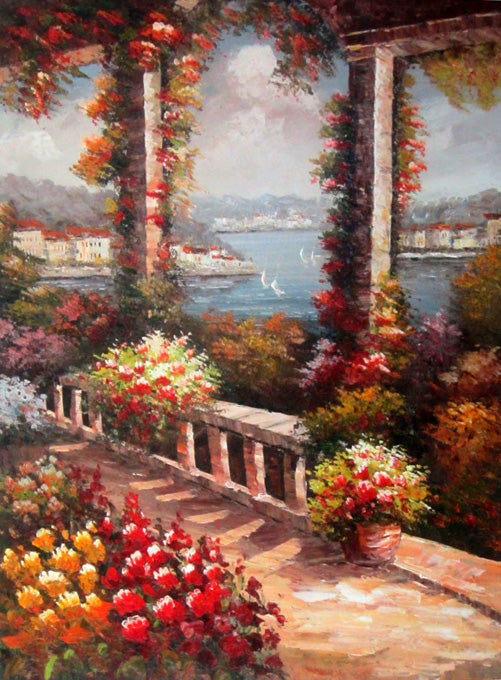 FL4816290 - 36"x48" Original Oil Painting