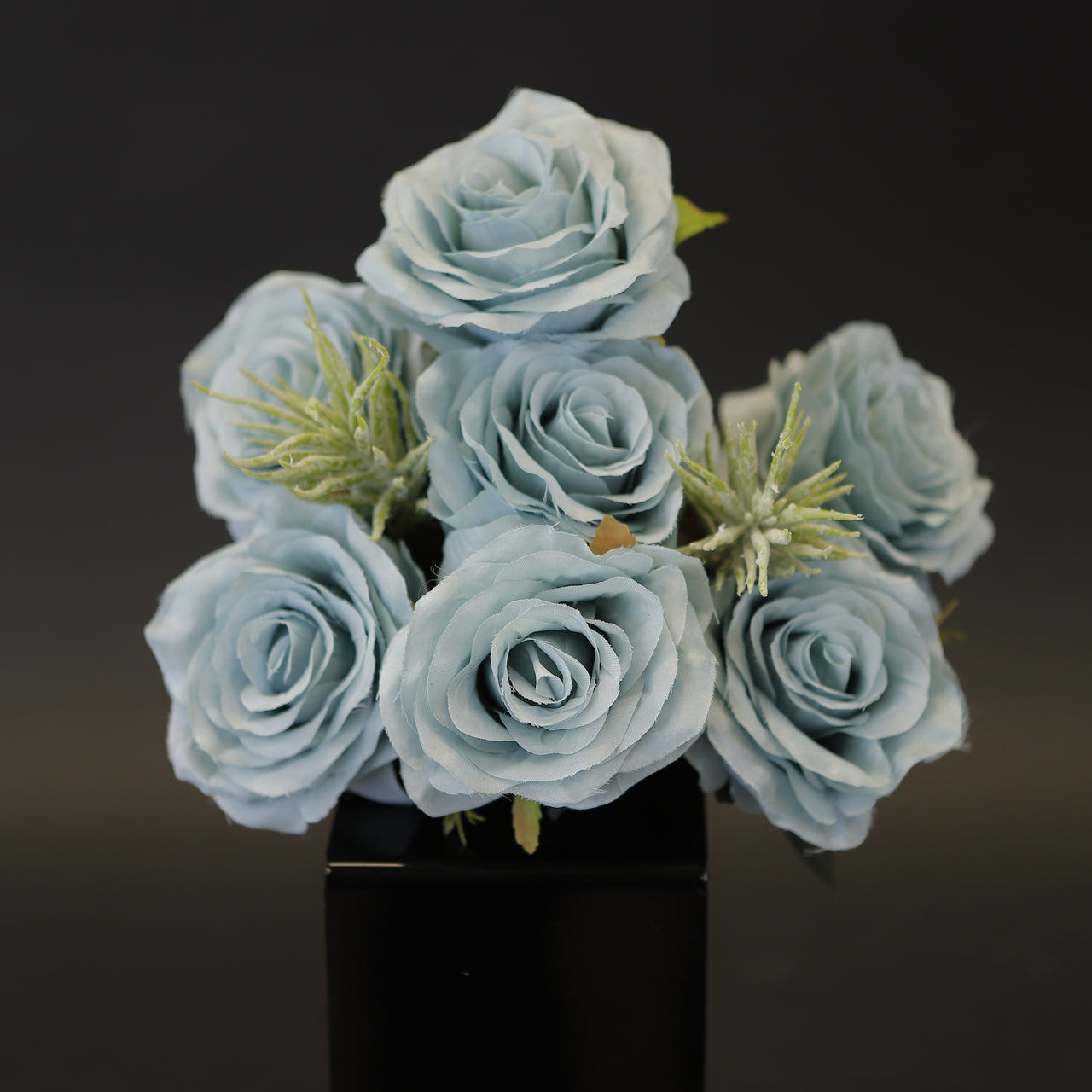 HCFL7997 - Antique Blue Open Rose Bq