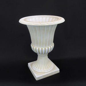 HCHD5873 - Cream Elegant Pedestal Pot Large