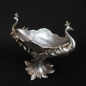 HCHD5951 - Silver Peacock Bowl