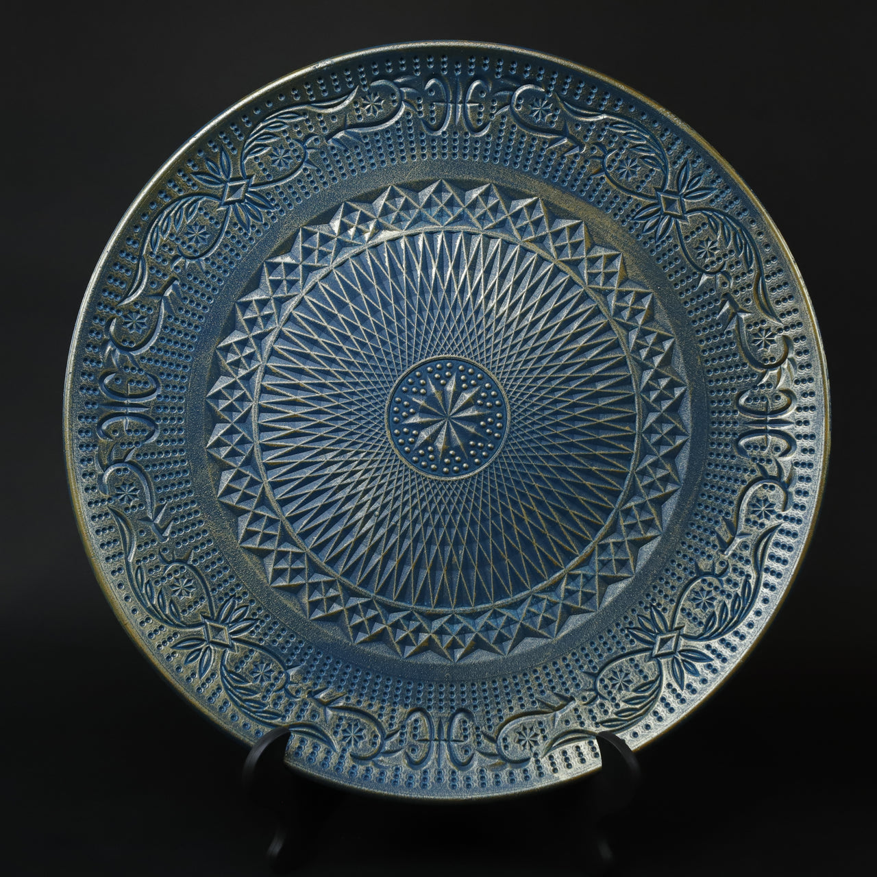 HCHD6756 - L Emerald Paisley Plate