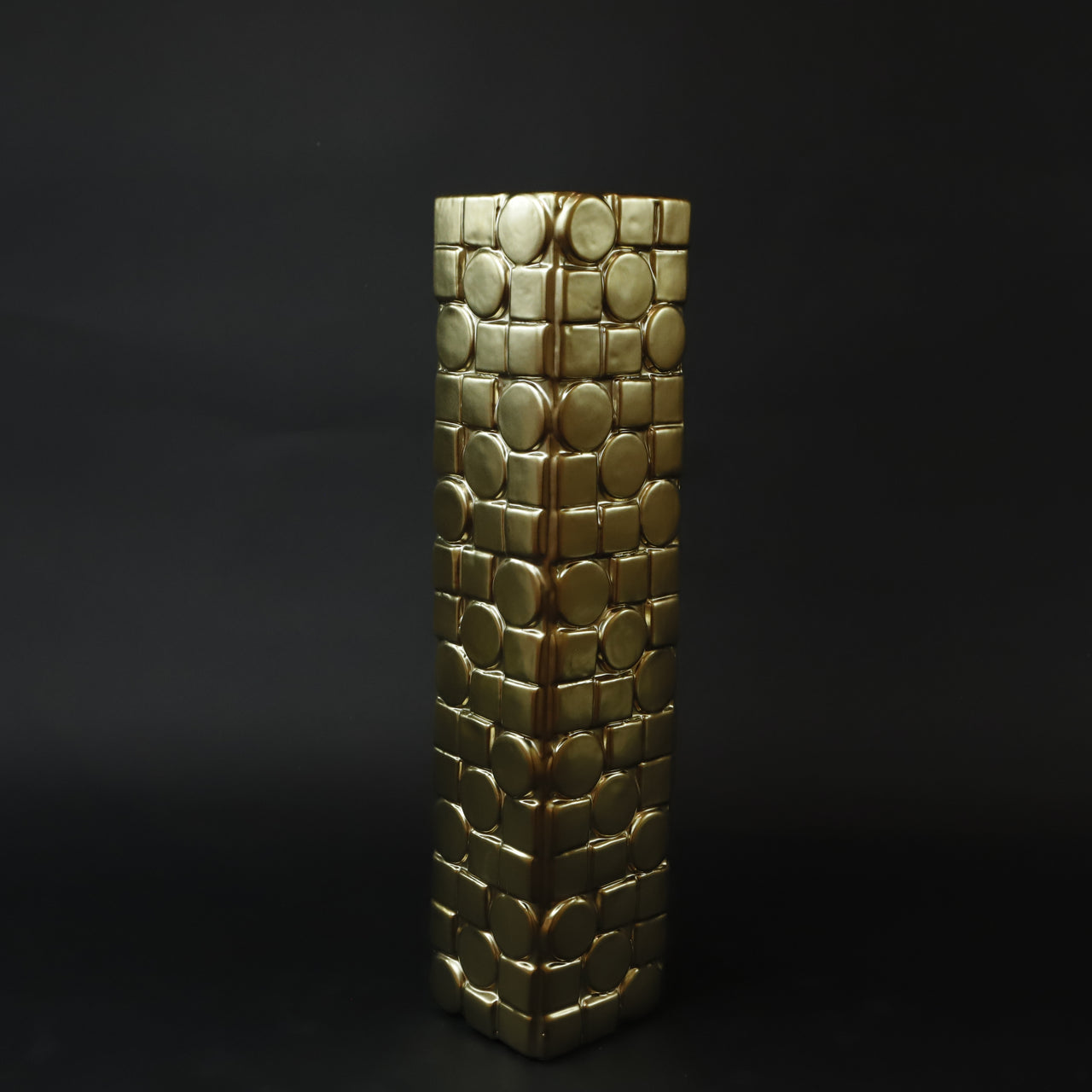 HCHD7278 - Tall Gold Nugget Vase