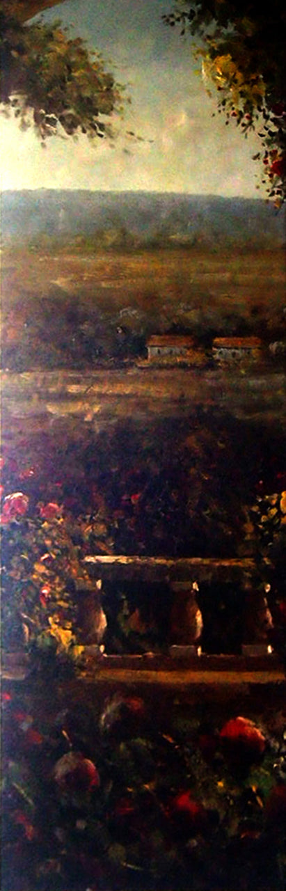 LS4418517 - 16"x48" Original Oil Painting