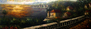 LS4418519 - 16"x48" Original Oil Painting