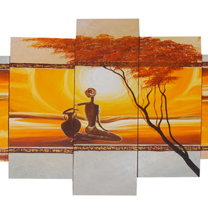 NATT20497 - Triptych Original Oil Painting